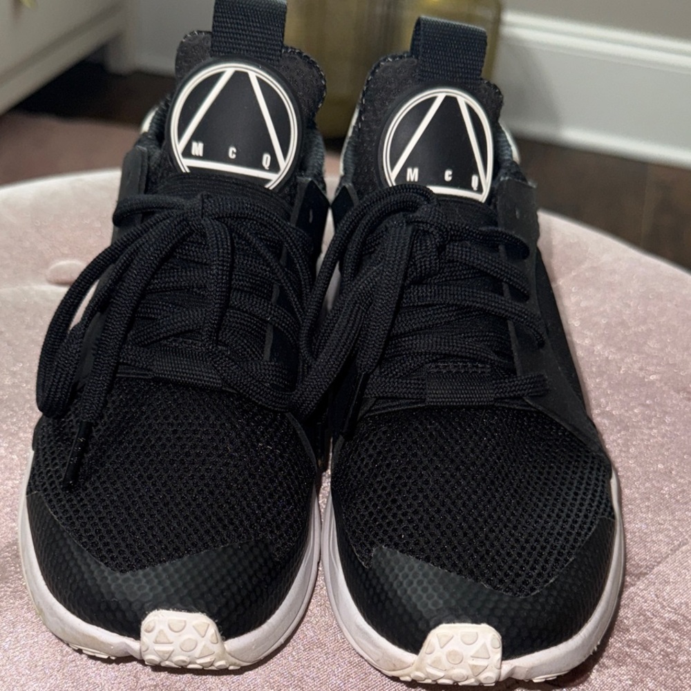 Alexander McQueen Black and White Sneakers